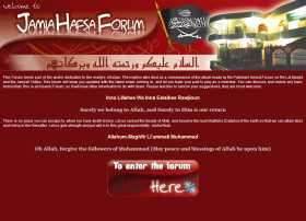 Jamia Hasa Forum - Terror Website Home Page